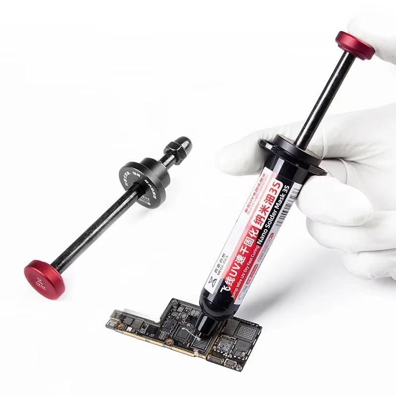 QianLi Needle Tube Booster – hliníkový píst pro dávkování tavidel a pájecích past