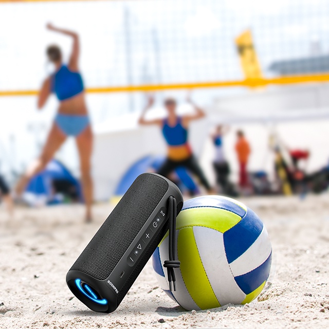 Miatone BOOMBOX PRO – voděodolný Bluetooth reproduktor IPX7 30 W s RGB podsvícením černý