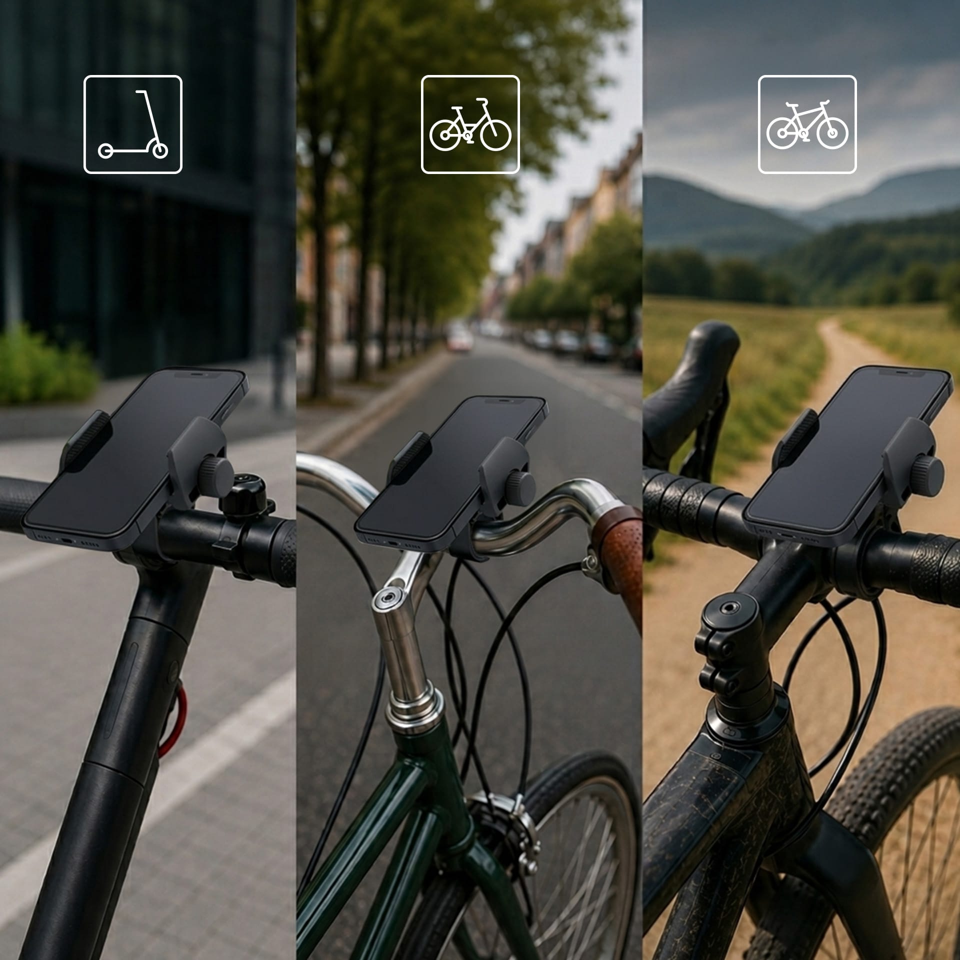 3mk BikeGrip – univerzální držák telefonu na kolo, koloběžku, skútr aj.