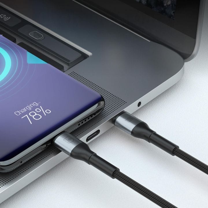 3mk Hyper Cable N-SERIES – USB-C / USB-C kabel 100 W 1,5 m černý