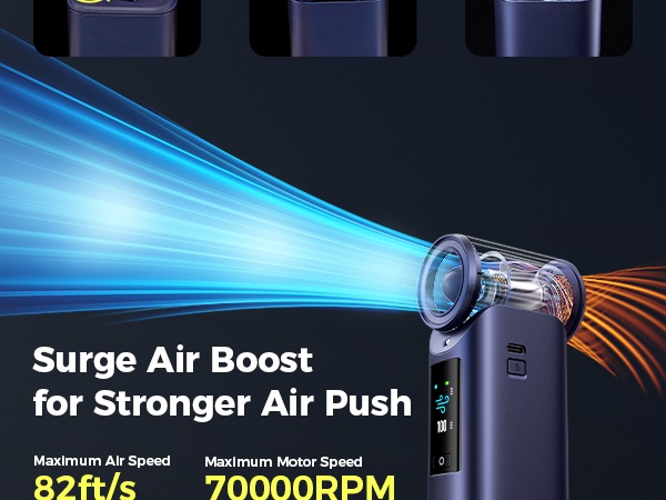 Aecooly rychlý ventilátor s vodní mlhou Cold Air Ultra PM01S modrý