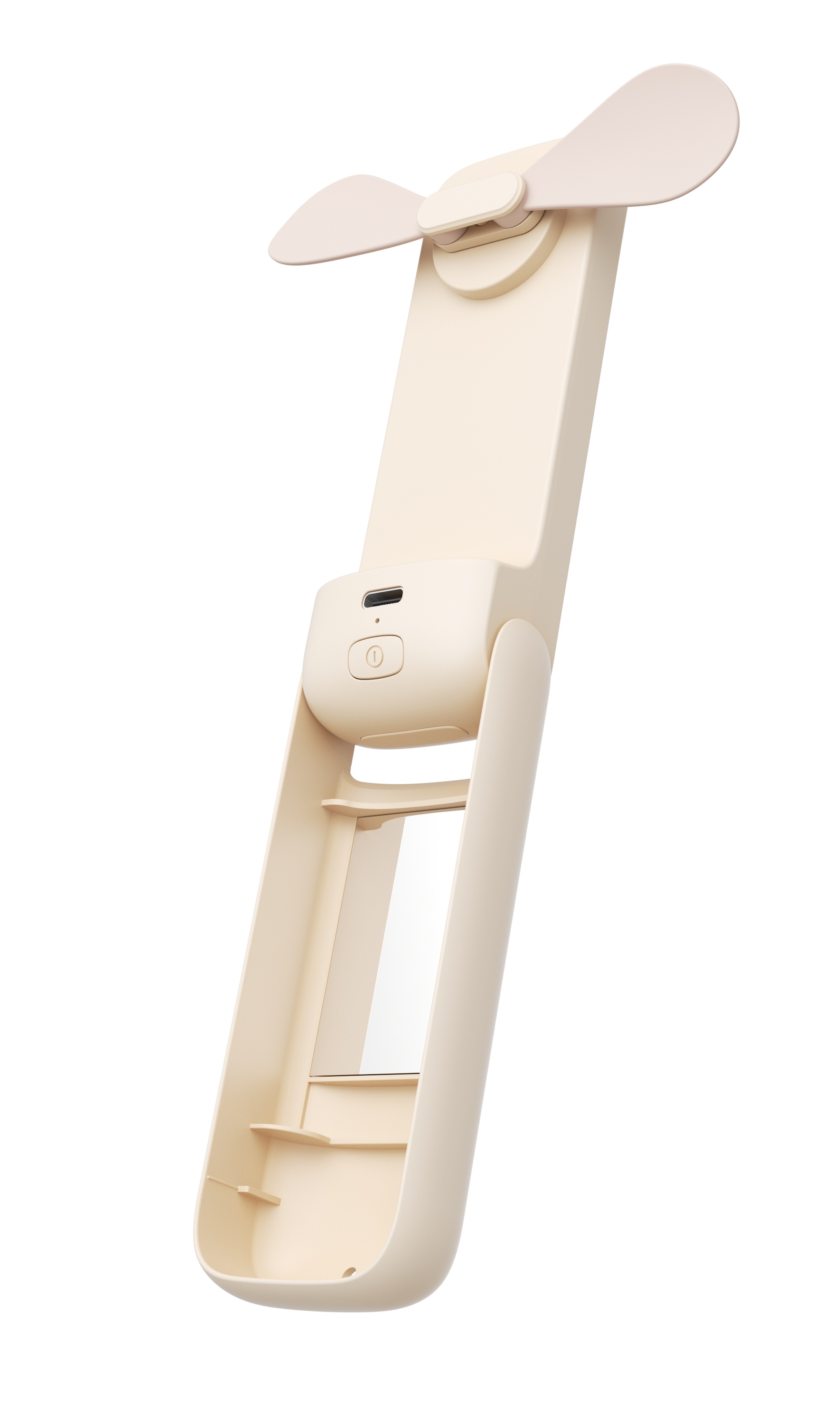Aecooly Pocket 01 PF01 – Skládací kapesní ruční ventilátor 2000 mAh béžový