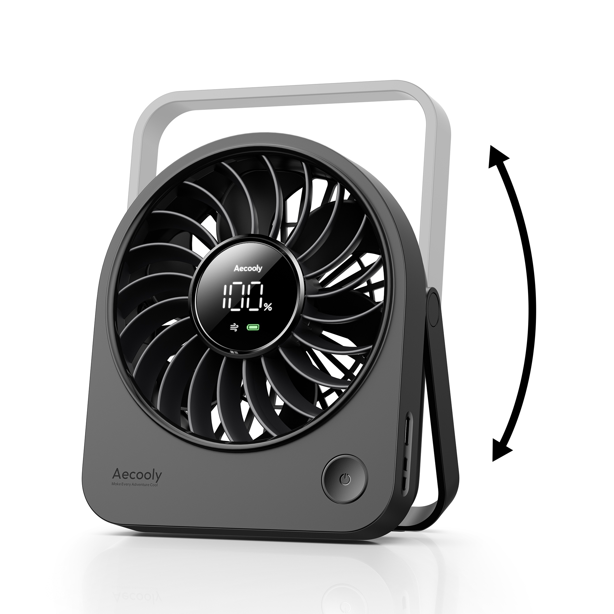 Aecooly Chic 02 TE01 – Přenosný stolní ventilátor černý