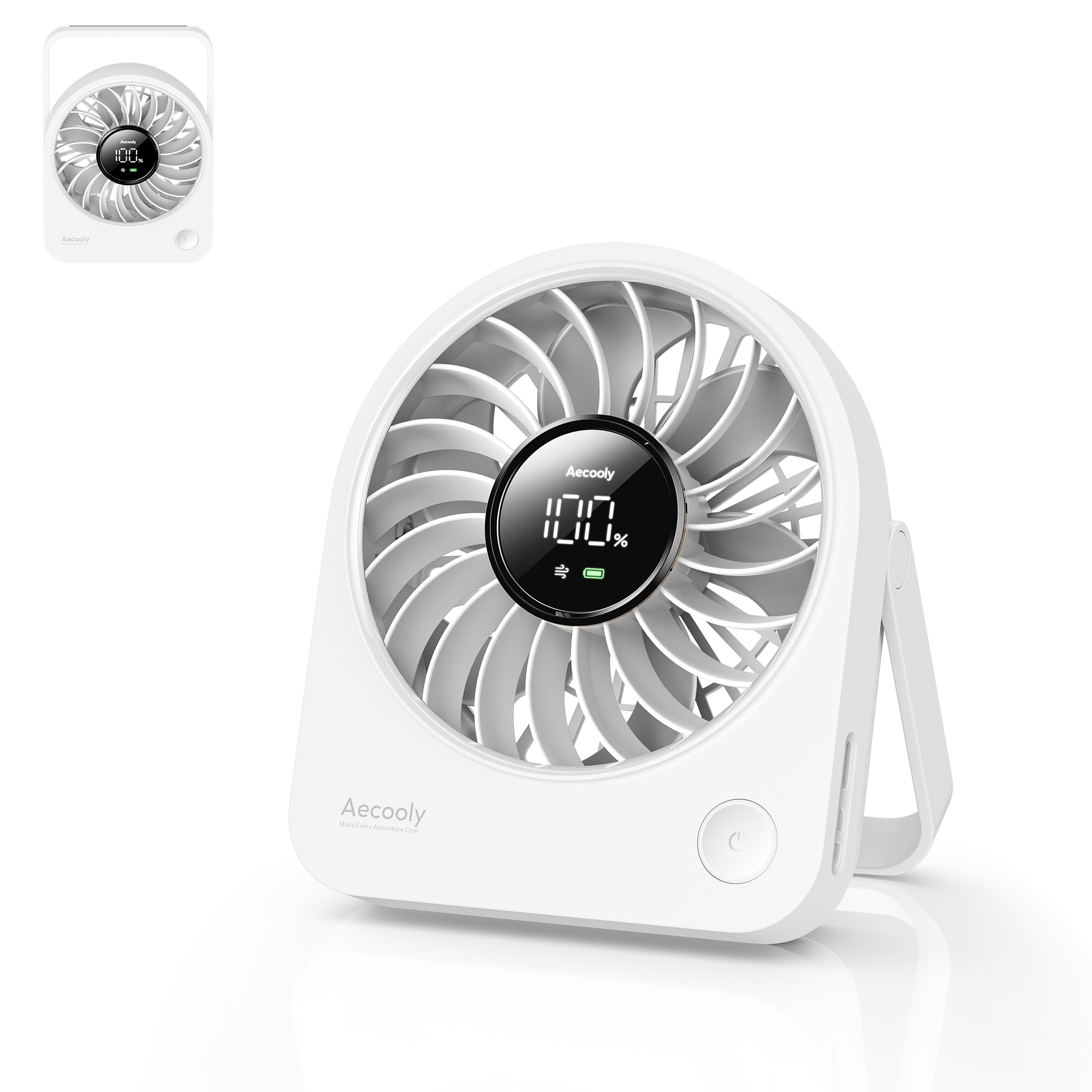 Aecooly Chic 02 TE01 – Přenosný stolní ventilátor bílý