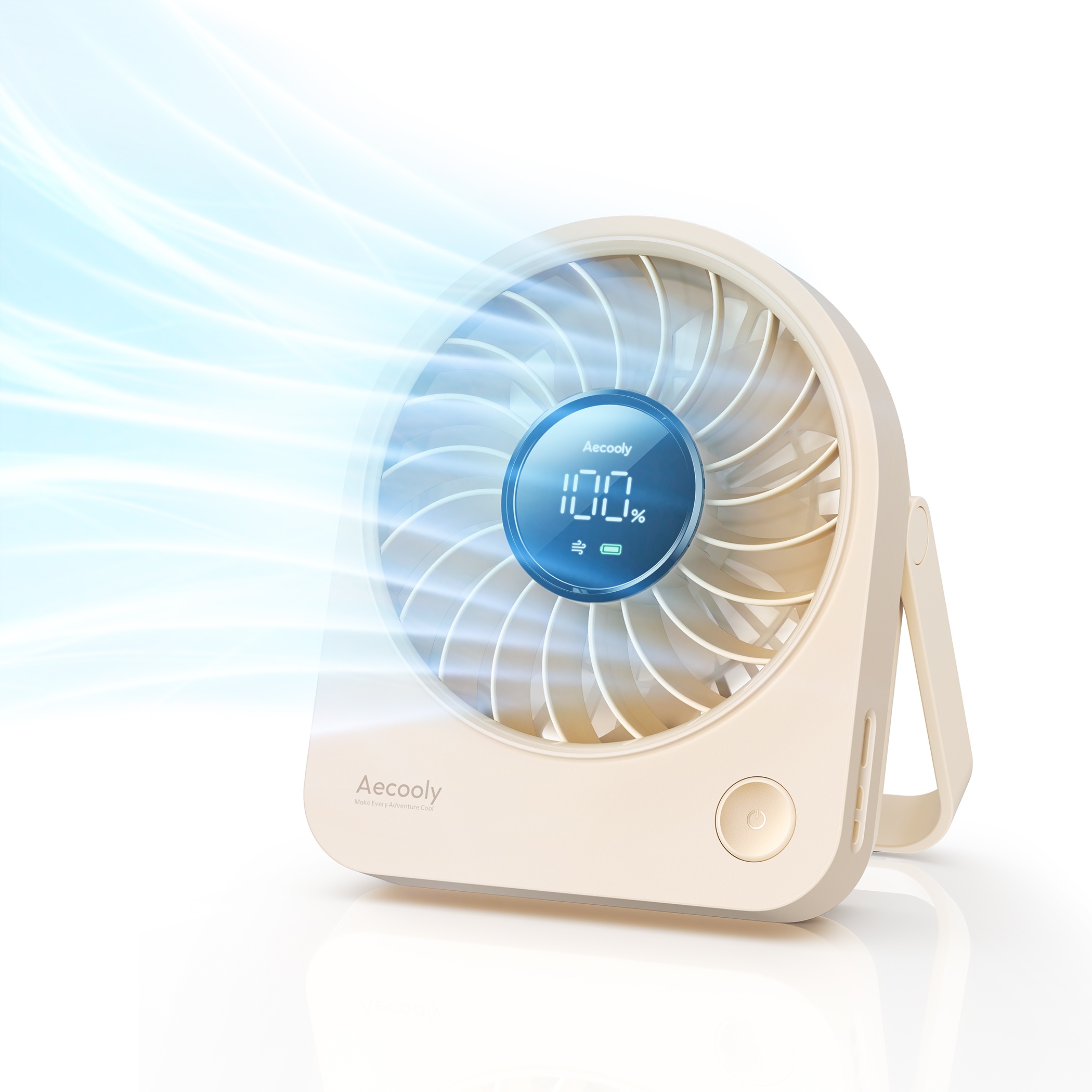 Aecooly Chic 02 TE01 – Přenosný stolní ventilátor béžový