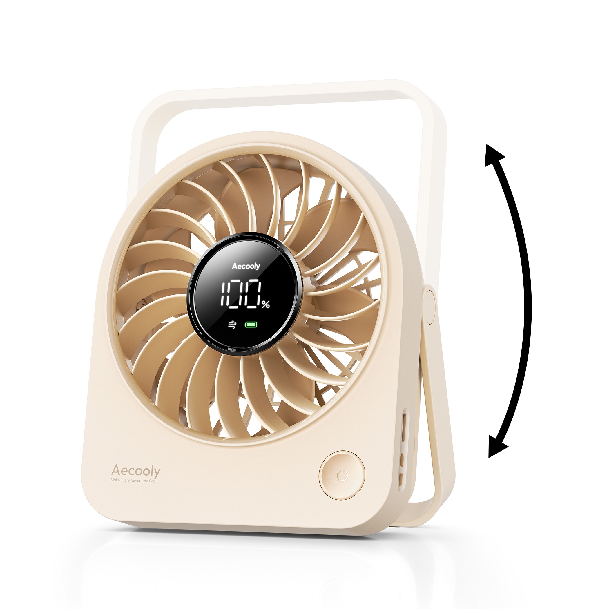 Aecooly Chic 02 TE01 – Přenosný stolní ventilátor béžový