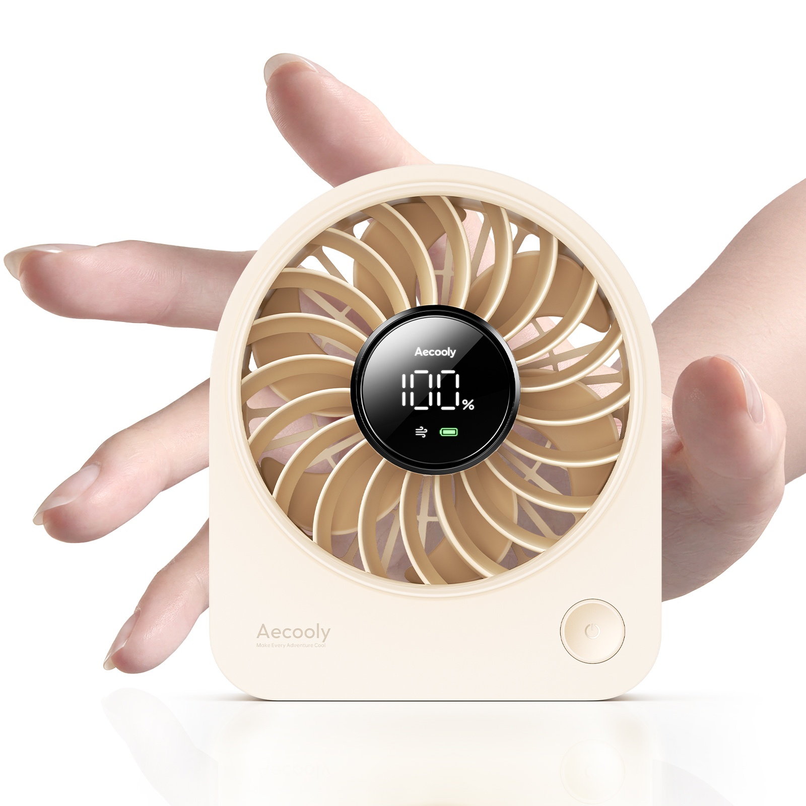 Aecooly Chic 02 TE01 – Přenosný stolní ventilátor béžový