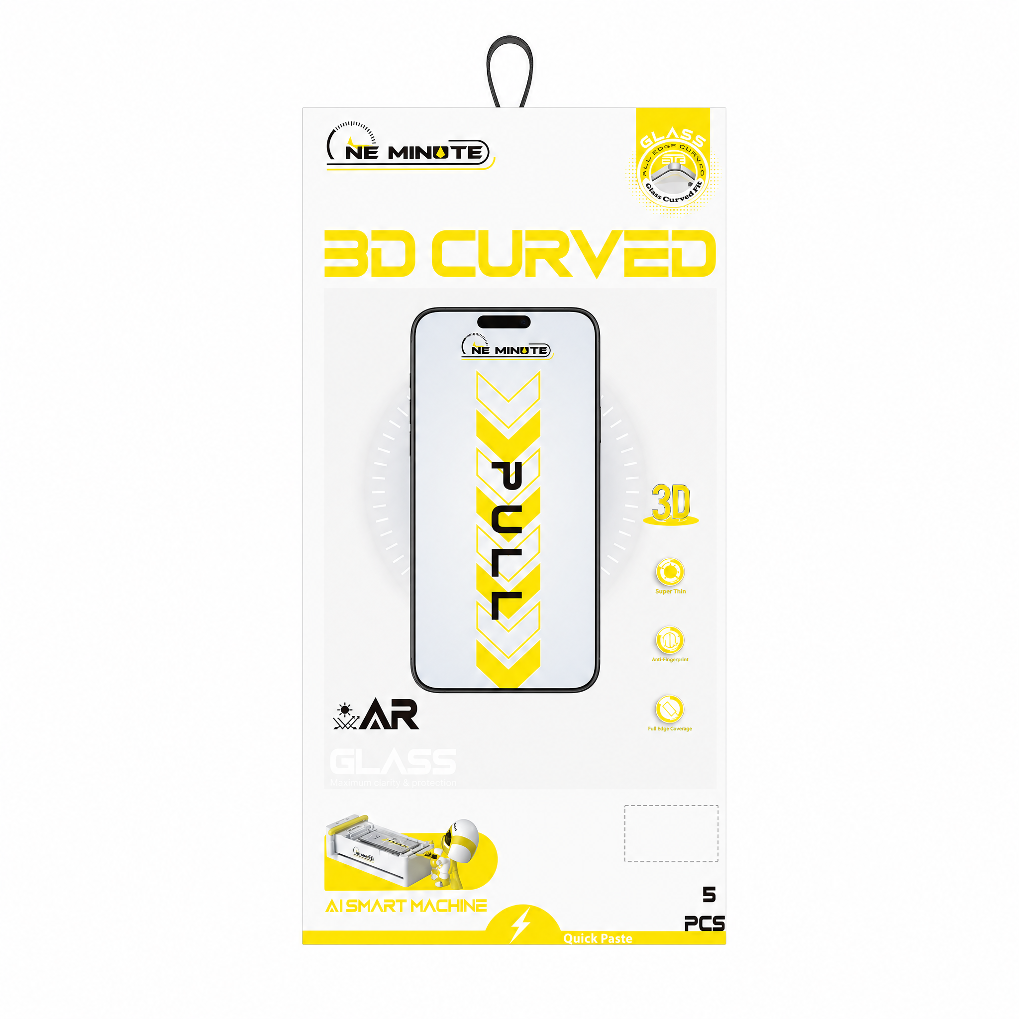 Oneminute antireflexní tvrzené sklo iPhone 17 Pro - iPhone 18 Pro 3D AR Glass – pro AI Smart Machine 5 ks