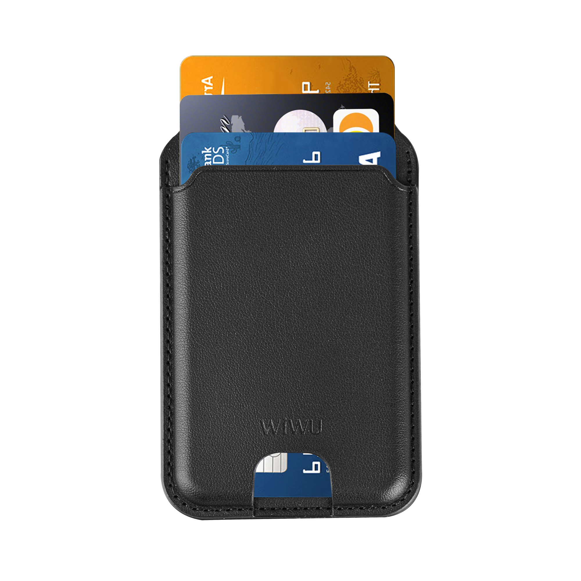 WiWU Mag Wallet Pro MW-003 magnetická peněženka na karty se stojánkem černá