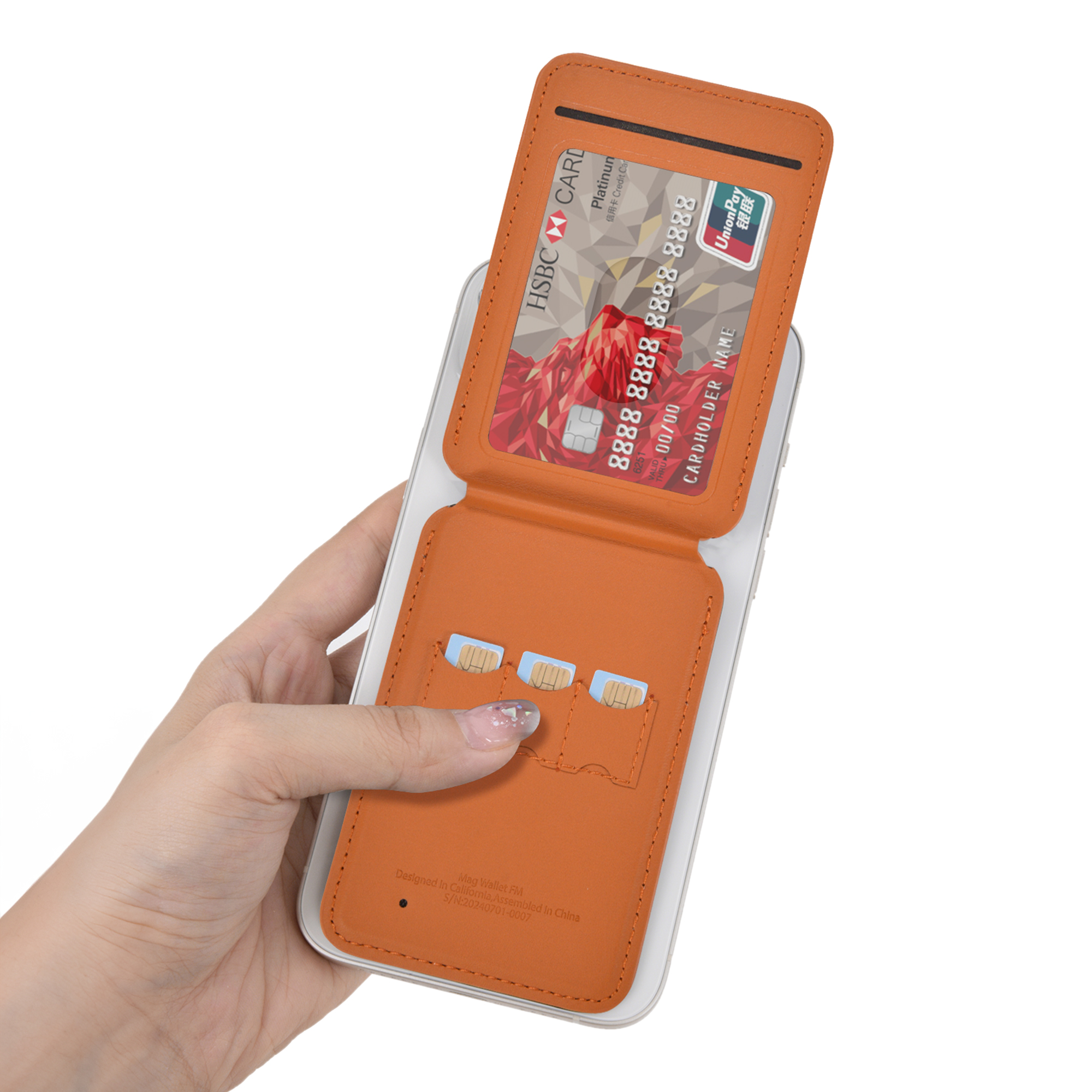 WiWU Mag Wallet FM MW-005 magnetická peněženka s Apple Find My hnědá