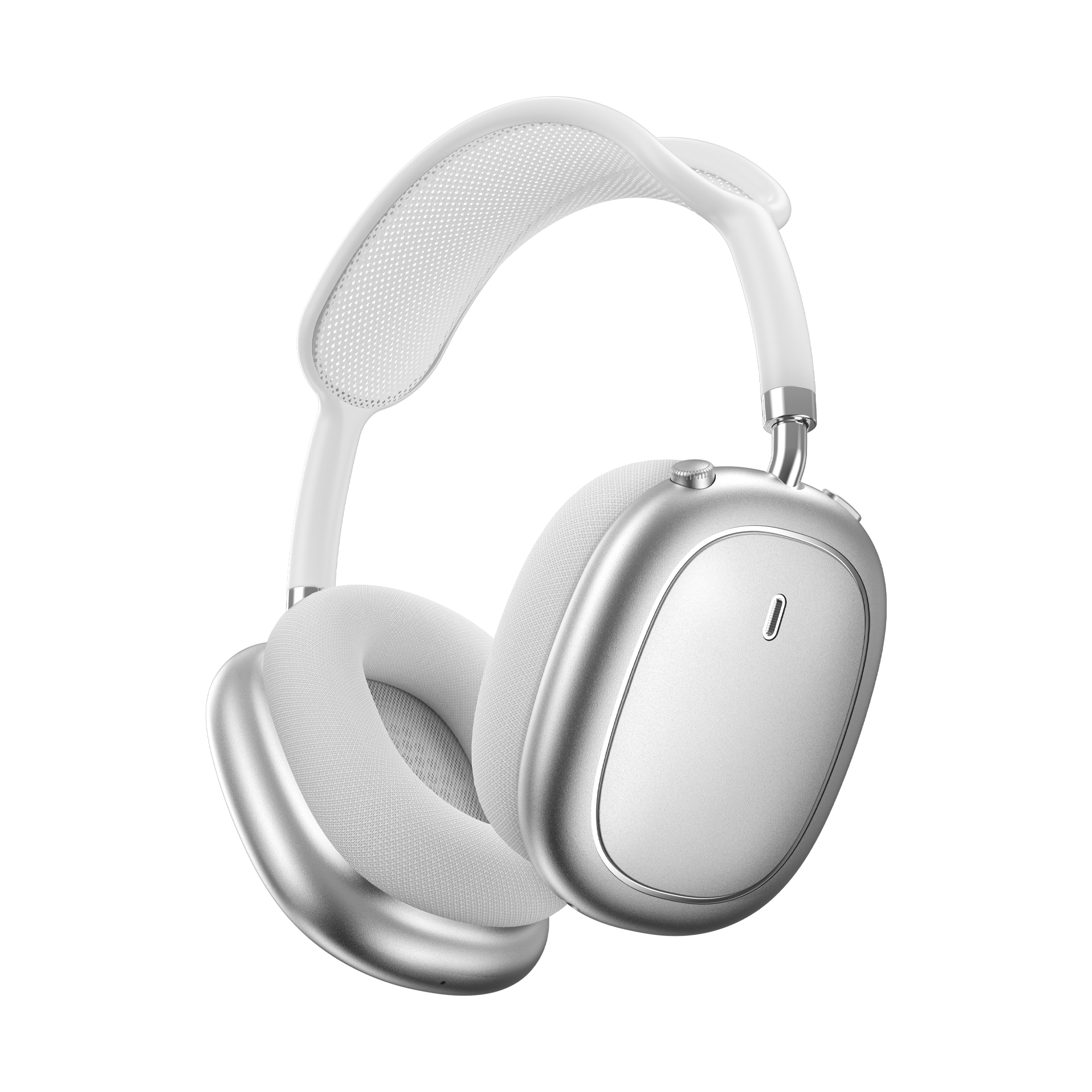 WiWU Airbuds MAX TD-18 ANC bezdrátová náhlavní sluchátka stříbrná