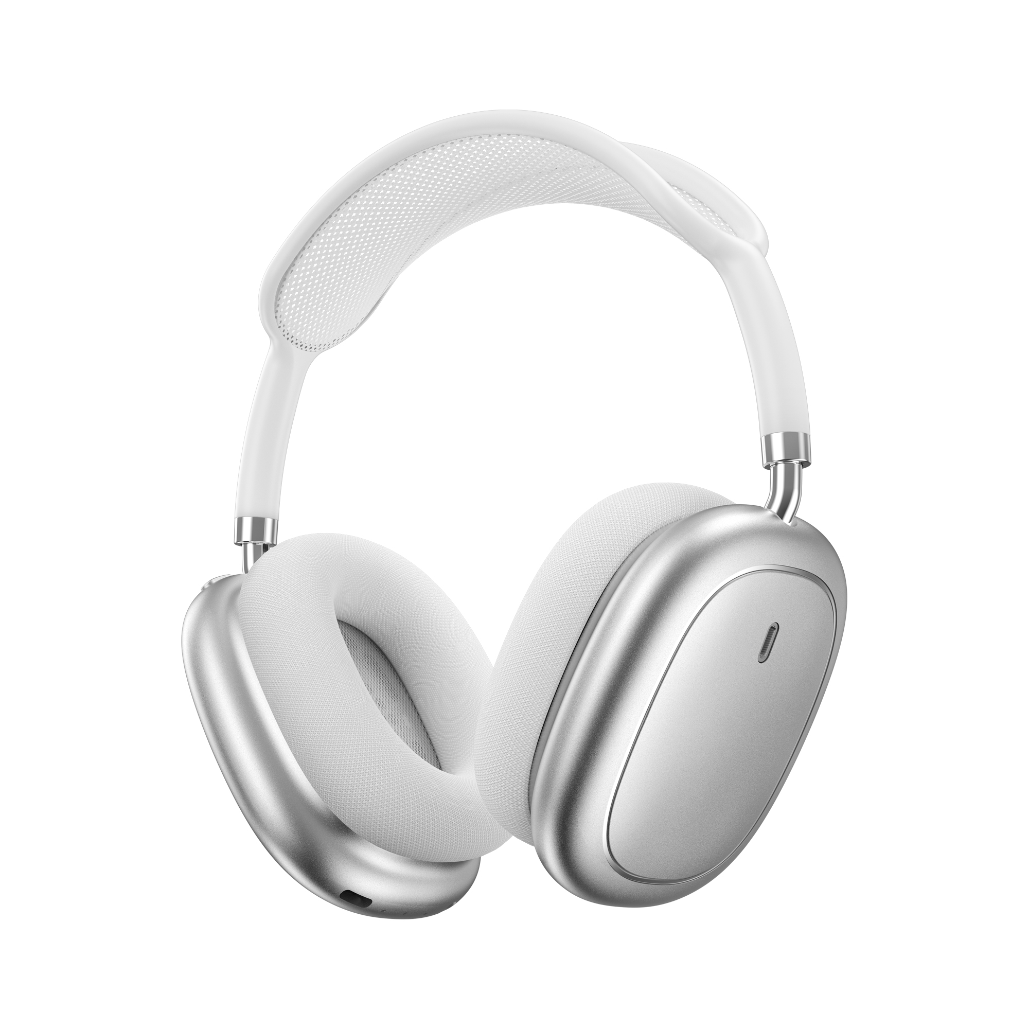 WiWU Airbuds MAX TD-18 ANC bezdrátová náhlavní sluchátka stříbrná