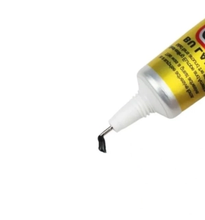 Montážní lepidlo černé T7000 50ml - tekutá konzistence - vytváří pryžovou strukturu