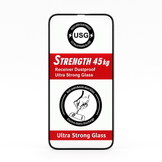 USG Ochranné tvrzené sklo iPhone 13 Mini Extrémně odolné antistatické sklo Full Cover sada 10 ks