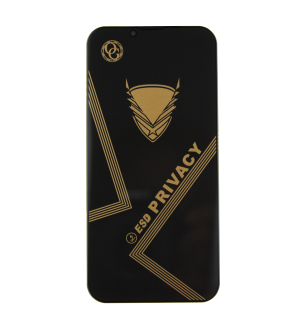 ESD Privacy Glass - Privacy Glass 28° 9H antistatické ochranné tvrzené sklo iPhone 13 - Iphone 13 Pro - iPhone 14 - iphone 16E