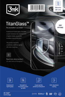 3MK Ochranné hybridní sklo TitanGlass AIO – sada 5 ks kompatibilní pouze s novým systémem All-Safe AIO