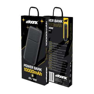 MOONX powerbanka MP01 2A 10W 2xUSB 10000mAh černá