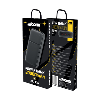 MOONX powerbanka MP01 2A 10W 2xUSB 20000mAh černá