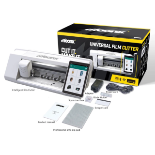 MOONX Univerzální ploter pro vyřezávání hydrogelových fólií V2 Bílý 7" displej bez QR kódů