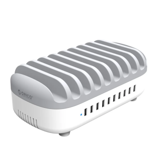 Orico DUK-10P-V1 Inteligentní nabíjecí stanice 10x USB-A 120W bílá