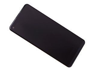 Originál LCD + Dotyková vrstva Samsung SM-A217 Galaxy A21s černý - demontovaný díl vypálení LCD A