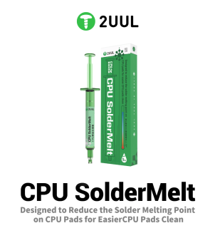2UUL SolderMelt SC20 Tavidlo pro snadnější čištění pájecích plošek CPU - 2x jehla