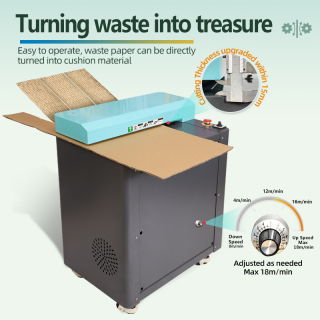 Skartovačka kartonu | Průmyslový balicí stroj na výplň 1500W P50