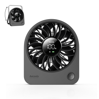 Aecooly Chic 02 TE01 – Přenosný stolní ventilátor s dálkovým ovládáním černý