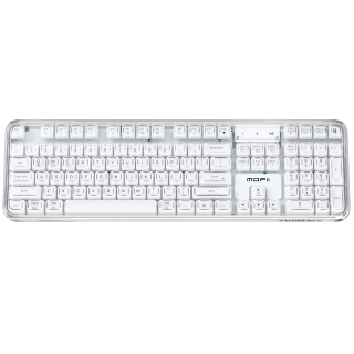 Mofii bezdrátová RGB klávesnice Crystal Arc SK-708CTM bílá