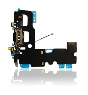 Flex s nabíjecím konektorem iPhone 7 - 4,7' tm. šedo - černý