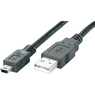 Mini USB kabel 100cm černý
