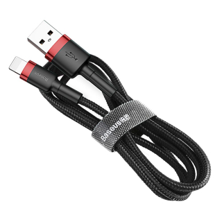 Baseus kabel USB iPhone QC3.0 1.5A 2m černo-červený Calklf-C19