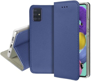 Obal Samsung Galaxy A52 4G SM-A526 - Gaaĺaxy A52 5G tmavě modrý Smart Magnet