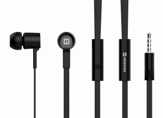 Swissten sluchátka earbuds rainbow YS-D2 černá