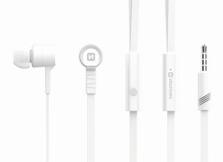 Swissten sluchátka earbuds rainbow YS-D2 bílá