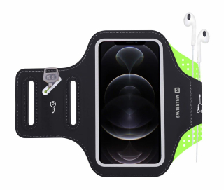 Swissten Armband case vel. 7.0" černé sportovní pouzdro na mobil na ruku
