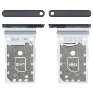 Originál Držák / Slot SIM karty Samsung Galaxy S22 - Galaxy S22 Plus Dual Sim šedý