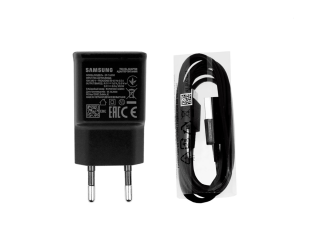 Originál síťová nabíječka Samsung EP-TA200EBE 15W + USB kabel Typ-C 1,5M EP-DG970BBE černá bulk