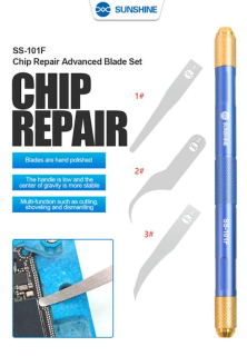 Nůž na odstraňování lepidla SUNSHINE SS-101F + sada s čepelí