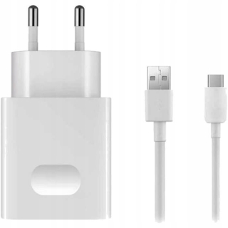 Originální síťová nabíječka Huawei AP32 18W + 1m kabel USB-C – bílá Bulk