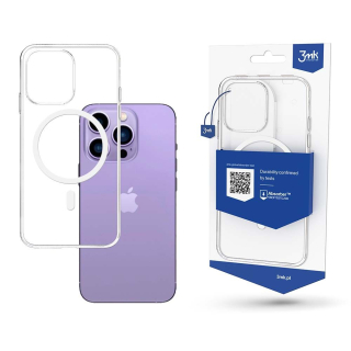 3MK Obal iPhone 15 Pro Max MagSafe Mag case transparentní