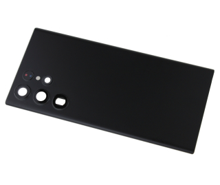 Kryt baterie Samsung Galaxy S22 Ultra SM-S908 bez loga černý + sklíčko kamery