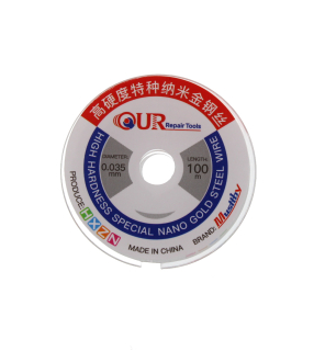 Musttby molybdenový drát pro oddělení LCD od sklíčka 0,035 mm a délka 100 m