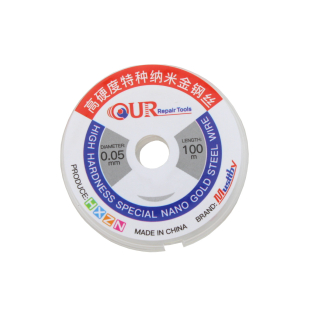 Linka/žilka pro oddělení LCD od skla - molybdenový drát Musttby 0,05 mm 100m