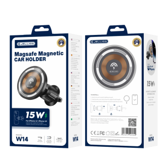 Jellico Držák do auta MagSafe s bezdrátovým nabíjením - W14 černý