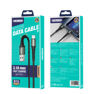 Jellico USB-C Kabel B10 3.1A 1m černý