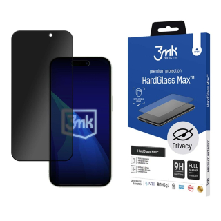 3MK Ochranné tvrzené sklo iPhone 16 Pro HardGlass Max Privacy