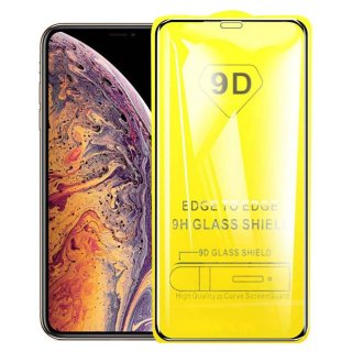 Ochranné tvrzené sklo Samsung Galaxy A24 4G - Galaxy A25 5G černé 9D celoplošné lepení