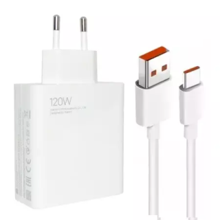 Originál síťová nabíječka Xiaomi MDY-14-EE 120W QC 3.0 + USB-C kabel MiCharge Turbo 6A bílá