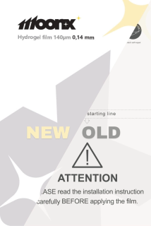 MOONX Ochranná hydrogelová fólie bez QR kódu 140 µm 0,14 mm HD kvalita univerzální 180 × 120 mm do plotru